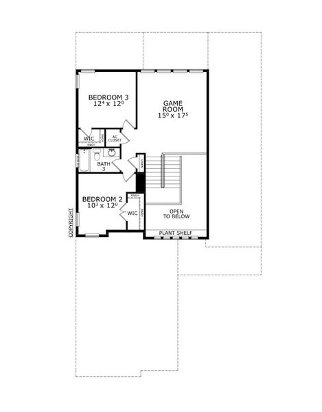2D floor plan layout for the Mesa Verde - Classic Series | 50' Wide Lots by ICI Homes in Mosaic, Daytona Beach, FL (Image 4). 2D floor plan layout for the Mesa Verde - Classic Series | 50' Wide Lots by ICI Homes in Mosaic, Daytona Beach, FL (Image 4).