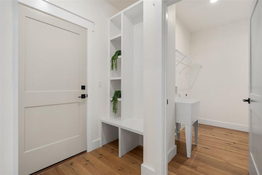 Mud room from garage