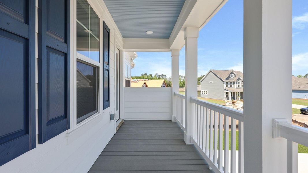 Exterior details and patio area of a home in Berkeley Bay, Ridgeville (Image 3).