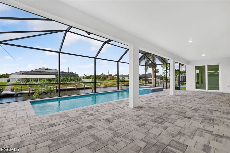 Exterior details and patio area of a home in Cape Coral, Cape Coral (Image 4). Exterior details and patio area of a home in Cape Coral, Cape Coral (Image 4).