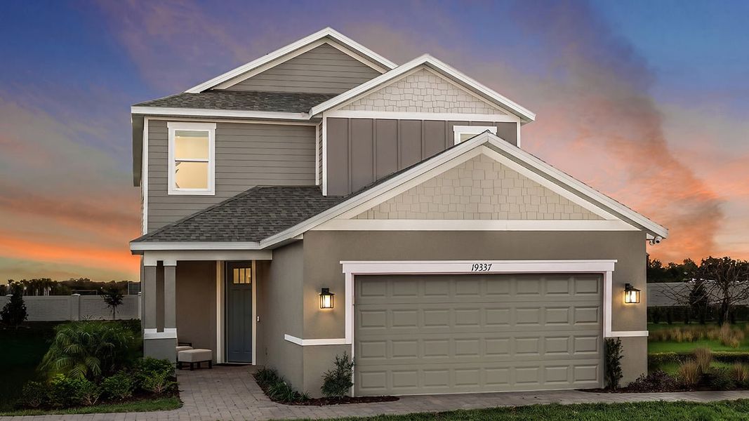 Representative exterior photo of a completed home built from the Anastasia by Taylor Morrison in Lochside, Mount Dora, FL (Image 2). Representative exterior photo of a completed home built from the Anastasia by Taylor Morrison in Lochside, Mount Dora, FL (Image 2).