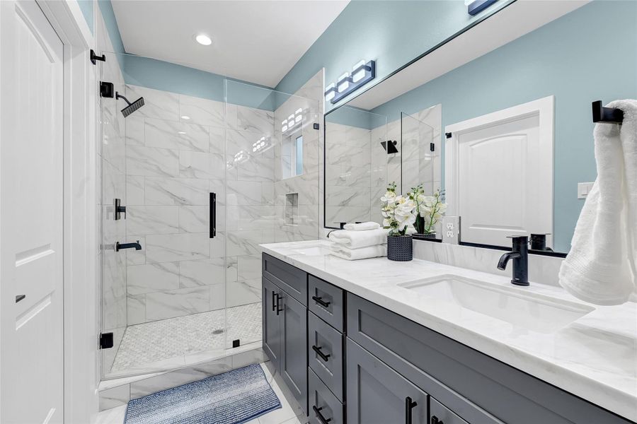 Furnished interior view inside a new home in , Houston (Image 16).