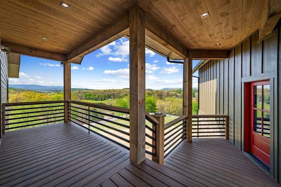 Exterior details and patio area of a home in , Blue Ridge (Image 30).
