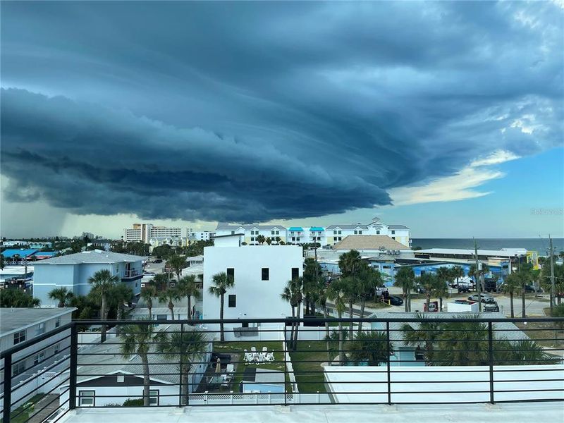 Exterior details and patio area of a home in , New Smyrna Beach (Image 60).