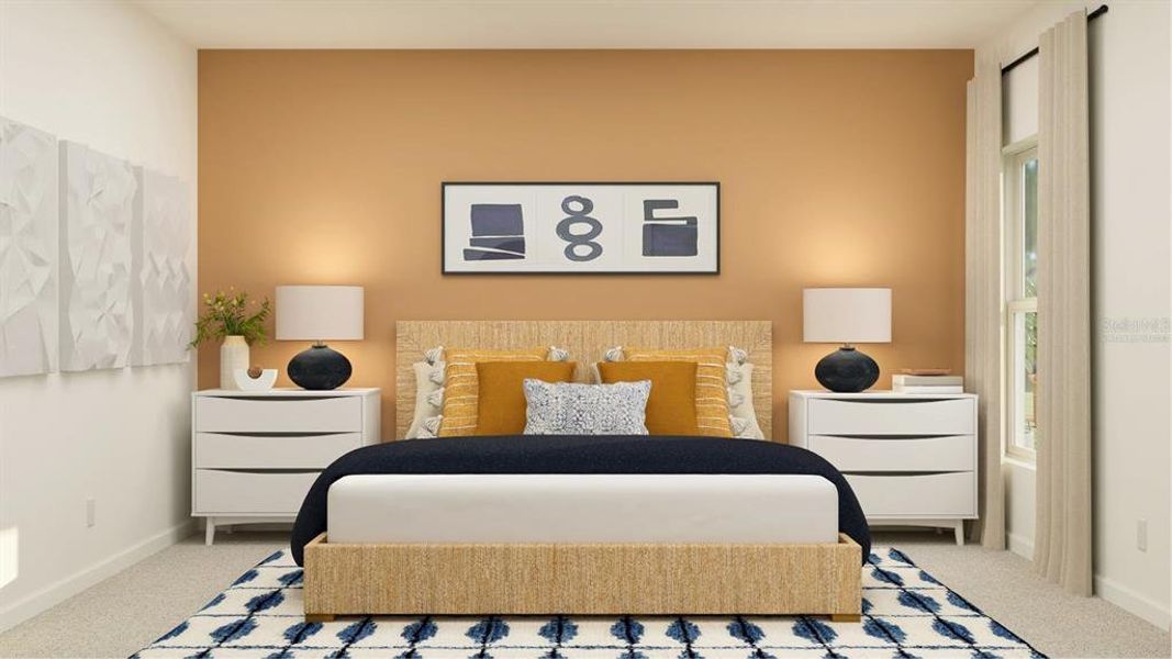 Furnished interior view inside a new home in Hidden Ridge: Estate Collection, Groveland (Image 9). Furnished interior view inside a new home in Hidden Ridge: Estate Collection, Groveland (Image 9).