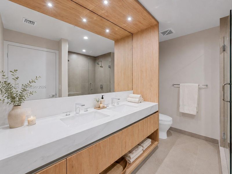 Furnished interior view inside a new home in , Miami (Image 8).