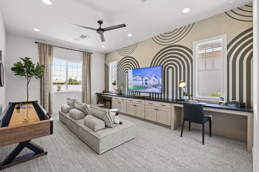 Representative furnished interior of a home built from the Allure by Cachet Homes Arizona in McKinley Glenn, Chandler (Image 19). Representative furnished interior of a home built from the Allure by Cachet Homes Arizona in McKinley Glenn, Chandler (Image 19).