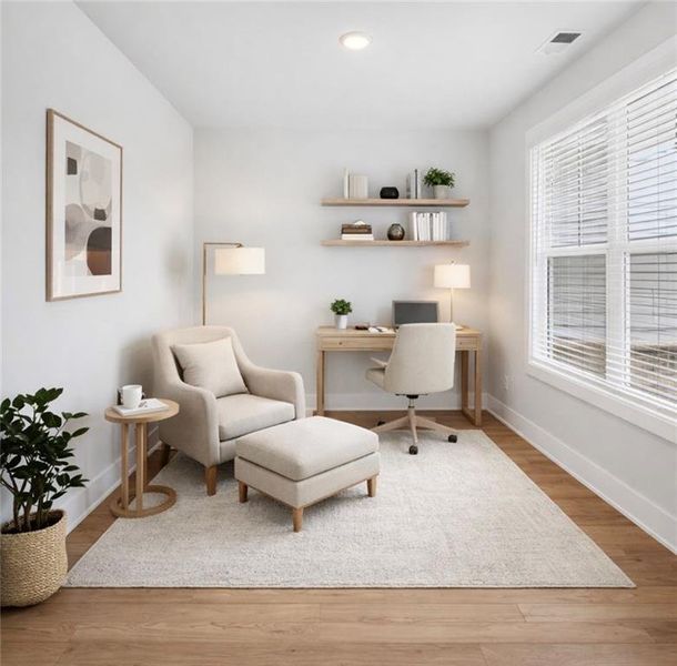 Furnished interior view inside a new home in The Fairways at Mirror Lake, Villa Rica (Image 12).