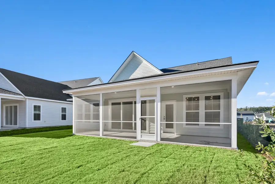 Exterior details and patio area of a home in Nexton - Midtown - The Village Collection, Summerville (Image 4).