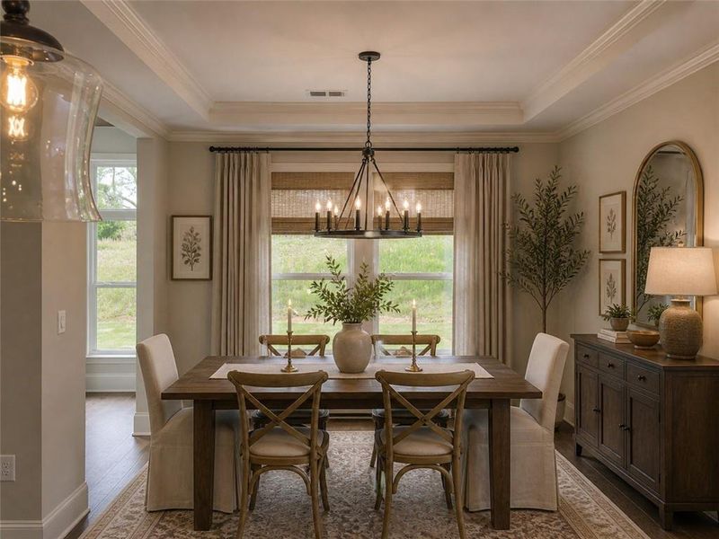 Furnished interior view inside a new home in , Gainesville (Image 8).