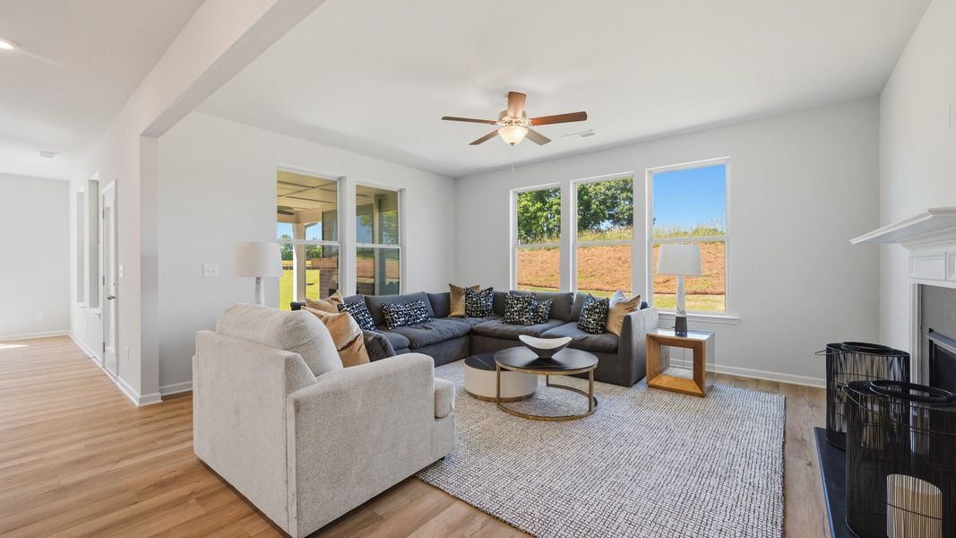 Representative furnished interior of a home built from the Stonefield - Side Entry by DRB Homes in Brighton, Locust Grove (Image 17).