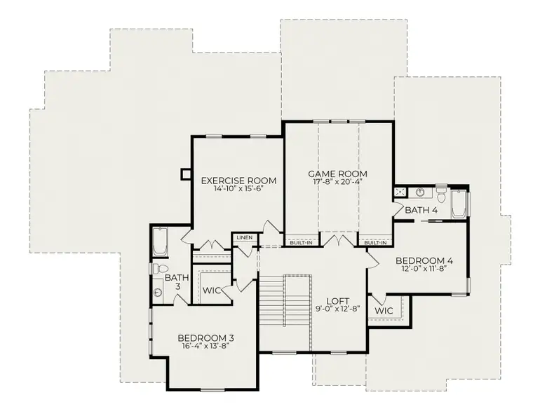 2D floor plan layout for the Nash by Homes by Dickerson in Blanton's Grove, Wake Forest, NC (Image 4). 2D floor plan layout for the Nash by Homes by Dickerson in Blanton's Grove, Wake Forest, NC (Image 4).