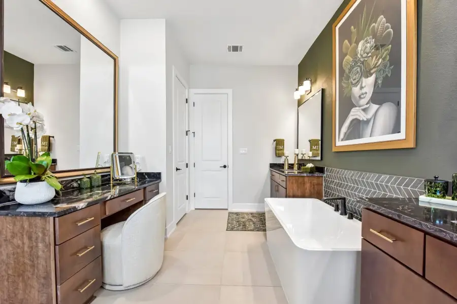 Representative furnished interior of a home built from the Enfield by Taylor Morrison in Eastwood, Manor (Image 17).
