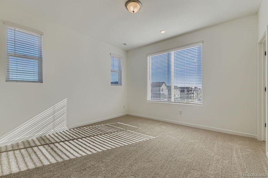 Bedroom 3 looking towards the front of home Bedroom 3 looking towards the front of home