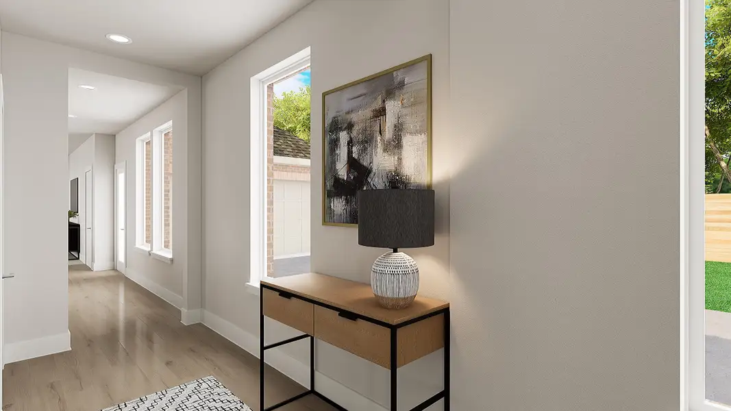 Furnished interior view inside a new home in Union Park, Little Elm (Image 4).
