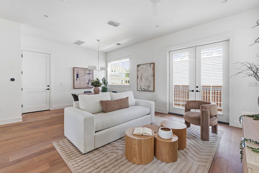 Furnished interior view inside a new home in , Austin (Image 13).