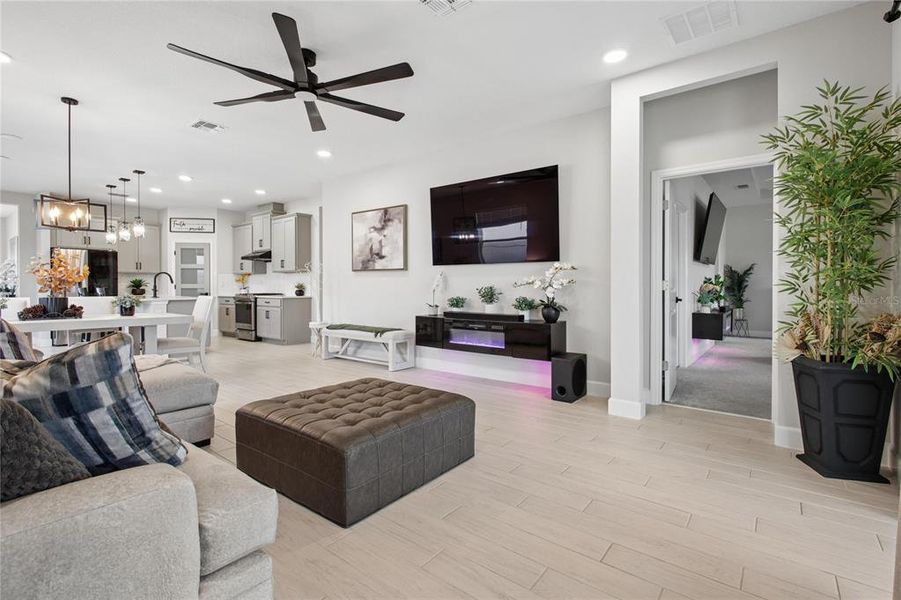 Furnished interior view inside a new home in Emerson Pointe, Apopka (Image 15). Furnished interior view inside a new home in Emerson Pointe, Apopka (Image 15).