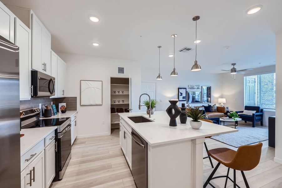 Furnished interior view inside a new home in The Residences at Victory Ridge, Colorado Springs (Image 6).