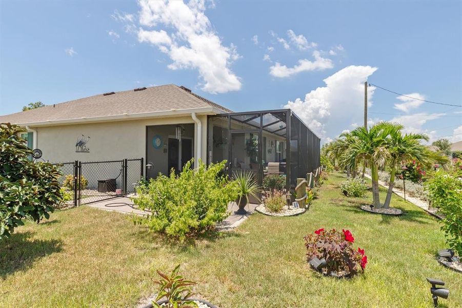Exterior details and patio area of a home in Burnt Store Village, Punta Gorda (Image 26).