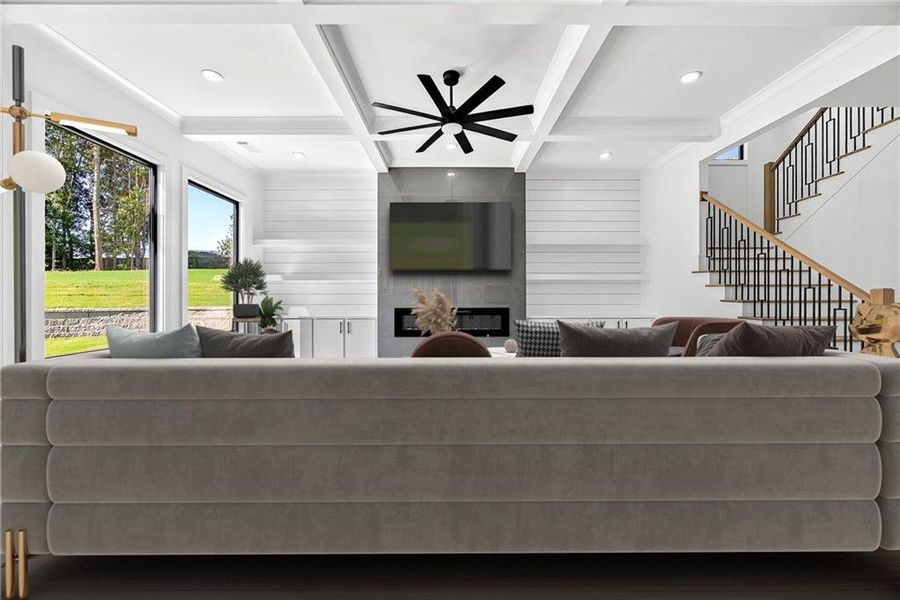 Furnished interior view inside a new home in , Auburn (Image 3).