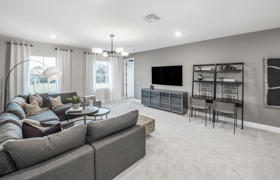 Representative furnished interior of a home built from the Oakhurst by DiVosta in Amara, Lake Worth (Image 30). Representative furnished interior of a home built from the Oakhurst by DiVosta in Amara, Lake Worth (Image 30).