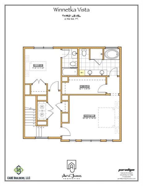 2D floor plan layout of this home in , Houston, TX (Image 3).
