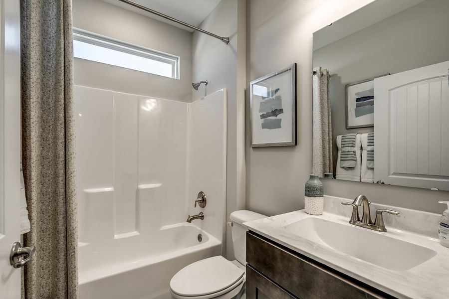 Furnished interior view inside a new home in Marshfield Gardens, Longs (Image 11).
