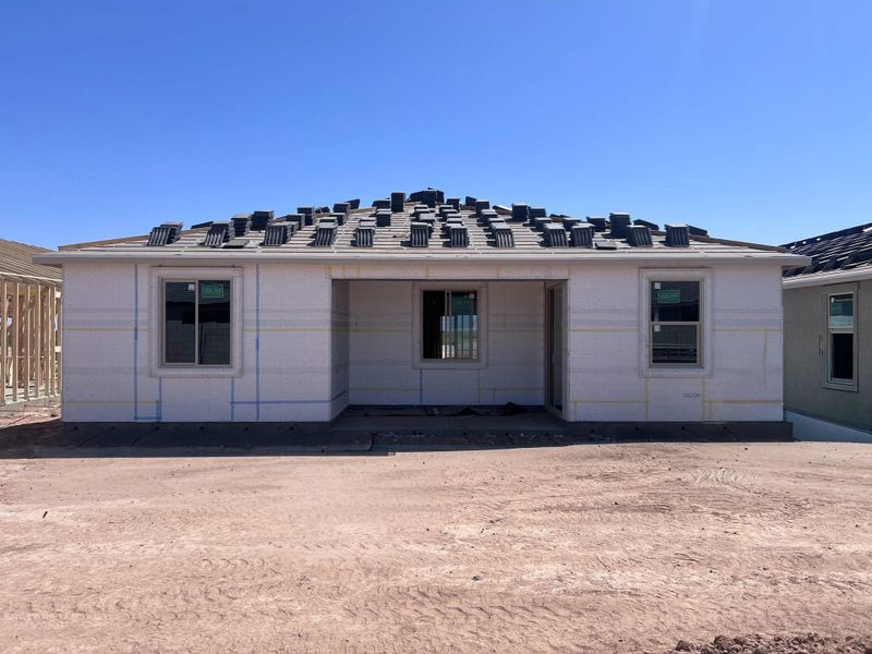 Back exterior elevation