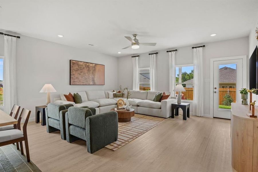 Furnished interior view inside a new home in MiraVerde, Crowley (Image 28).