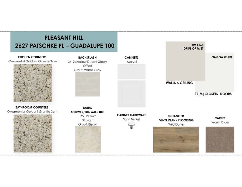 Sample of building materials used in homes in Pleasant Hill, Bryan (Image 3).