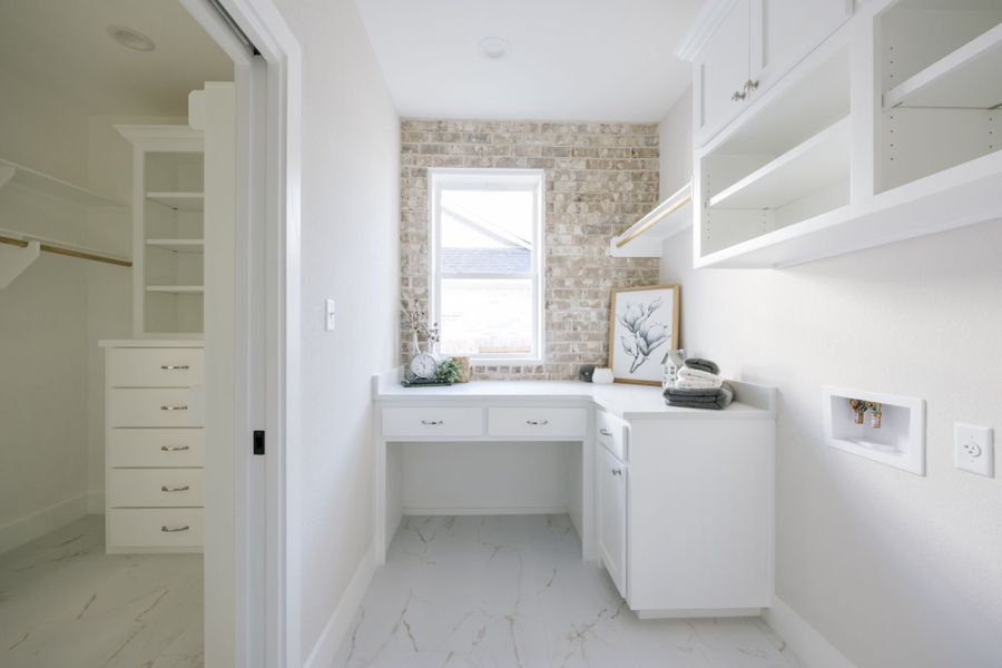 Representative furnished interior of a home built from the The Ellen II by Reece Homes in Pebble Creek, College Station (Image 42).