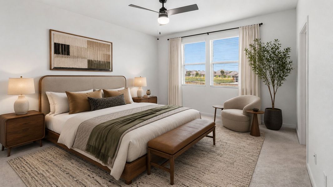 Furnished interior view inside a new home in La Cima, San Marcos (Image 14).