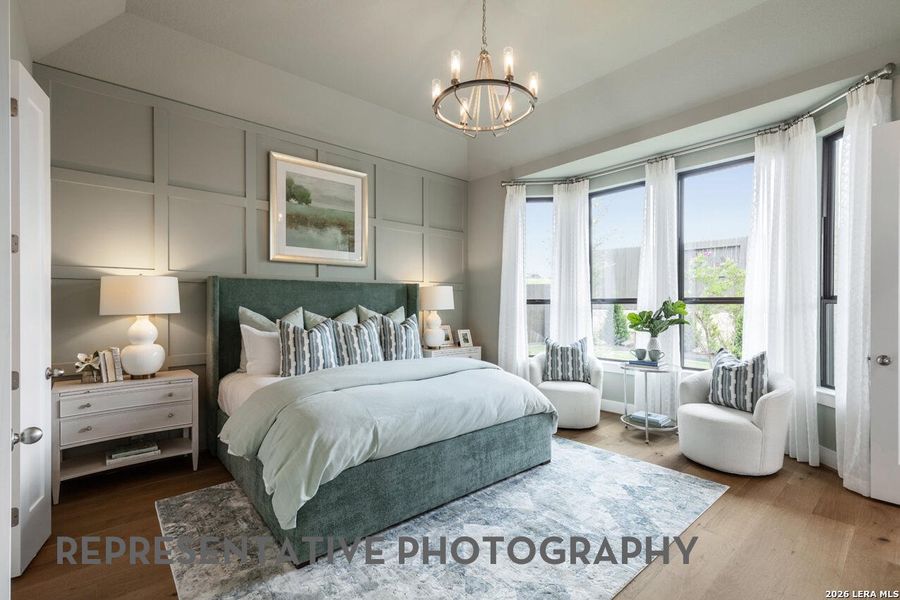 Furnished interior view inside a new home in Prominence, San Antonio (Image 11).