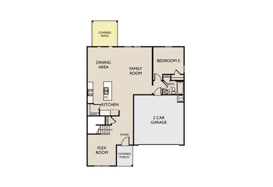 2D floor plan layout of this home in Cades Bluff, Lebanon, TN (Image 3).