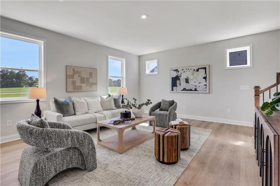 Furnished interior view inside a new home in Easton Walk, Lawrenceville (Image 12).