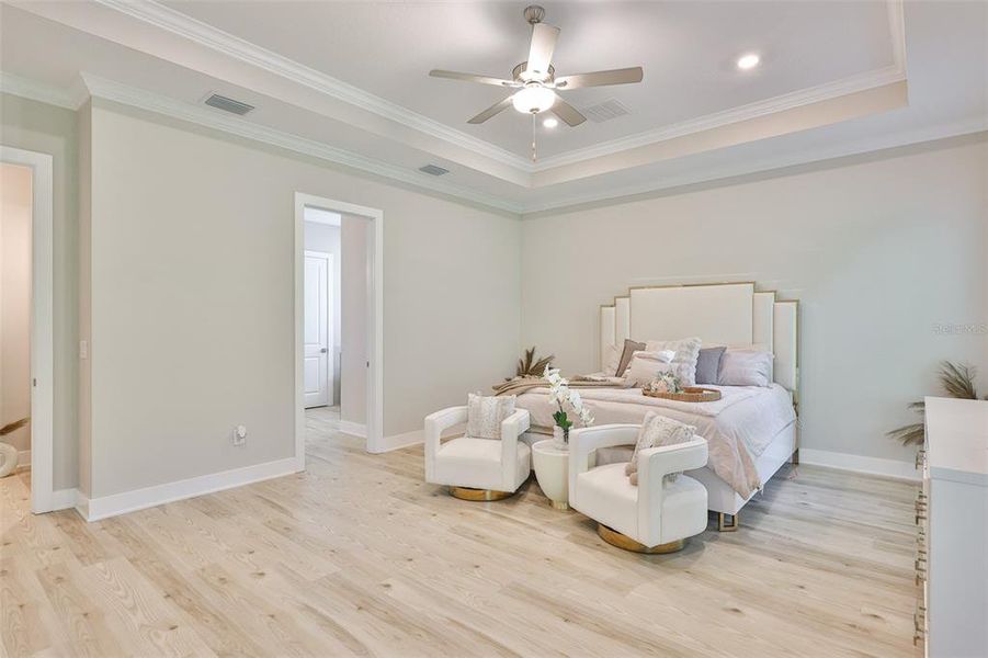 Furnished interior view inside a new home in Bella Terra, Hudson (Image 42).