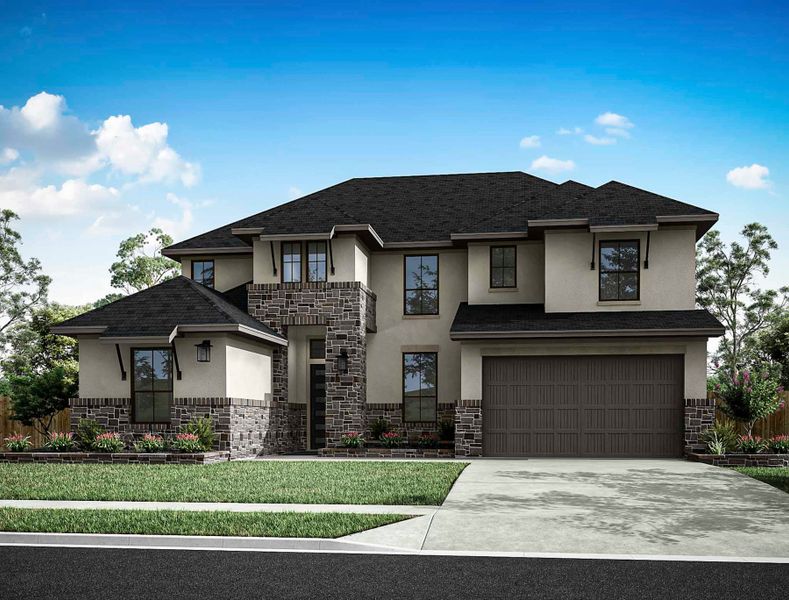 Representative exterior photo of a completed home built from the Balfour by Tri Pointe Homes in Sienna 60’, Missouri City, TX (Image 19).