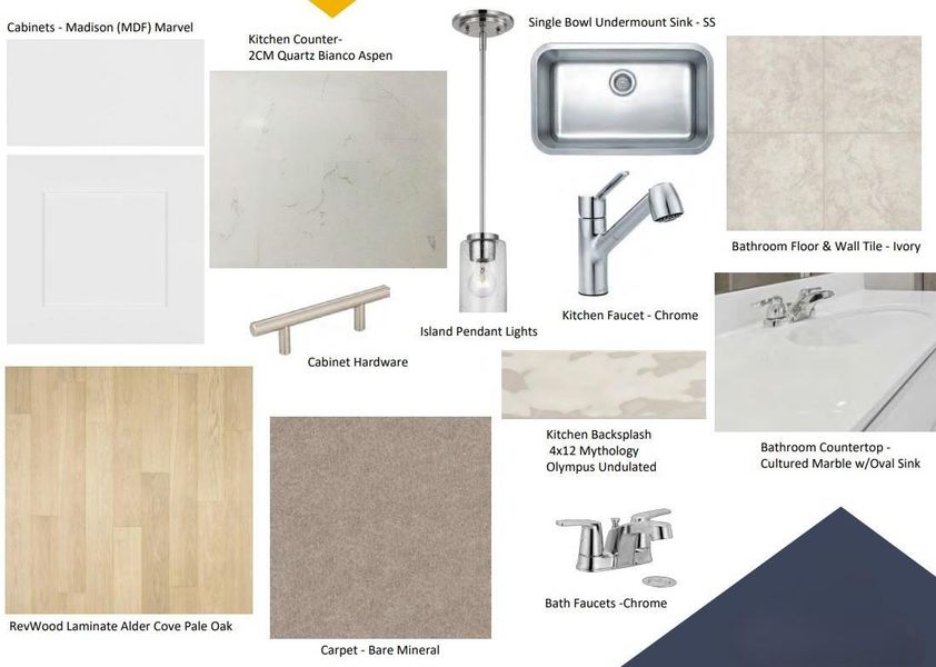 Sample of building materials used in homes in Marble Creek Crossing, Austin (Image 4). Sample of building materials used in homes in Marble Creek Crossing, Austin (Image 4).