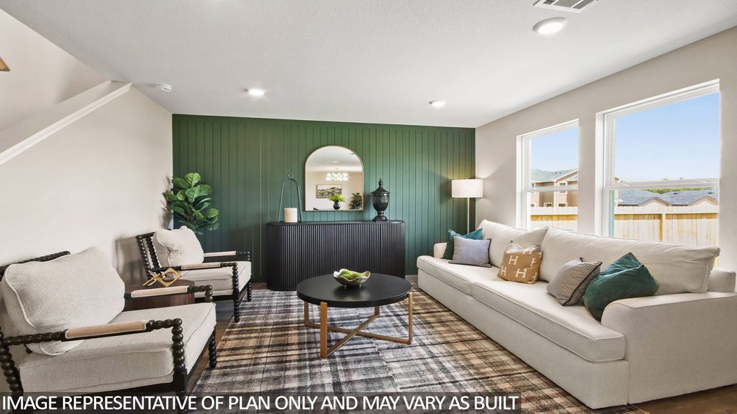 Furnished interior view inside a new home in McCrorey Trails, Conroe (Image 5).