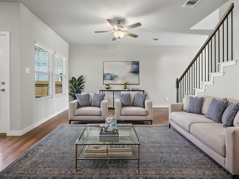 Furnished interior view inside a new home in Cibolo Hills West - Spring Series, Fort Worth (Image 4).