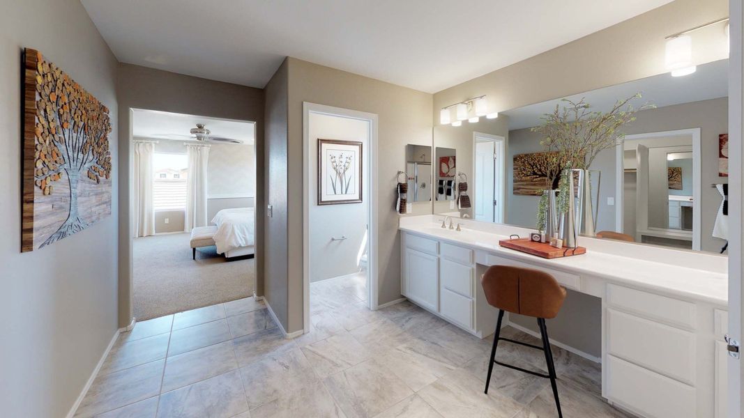 Furnished interior view inside a new home in Saguaro Hills at Vistancia, Peoria (Image 4). Furnished interior view inside a new home in Saguaro Hills at Vistancia, Peoria (Image 4).