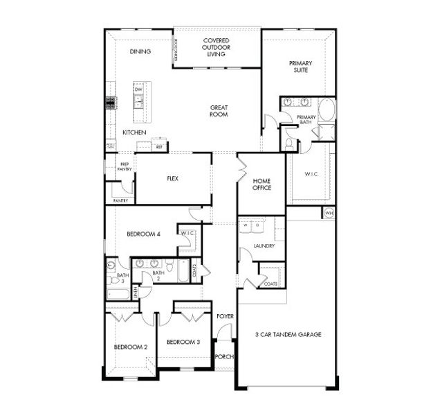 2D floor plan layout for the The Valor (540) by Meritage Homes in Prairie Winds - Executive Collection, Hutto, TX (Image 3). 2D floor plan layout for the The Valor (540) by Meritage Homes in Prairie Winds - Executive Collection, Hutto, TX (Image 3).