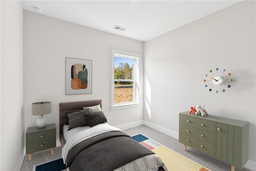 Furnished interior view inside a new home in Old Mill Preserve, Dallas (Image 10).