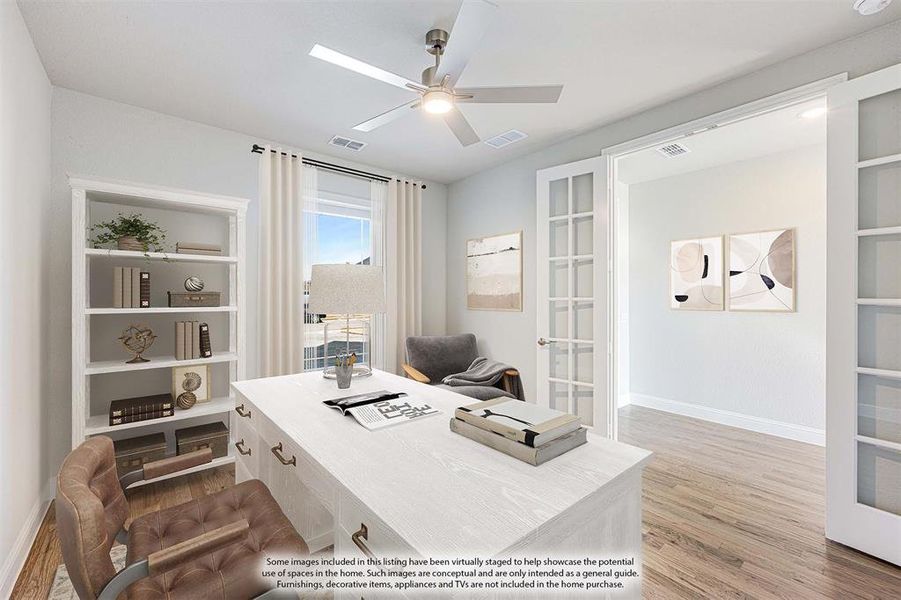 Furnished interior view inside a new home in Hayes Crossing, Midlothian (Image 27).