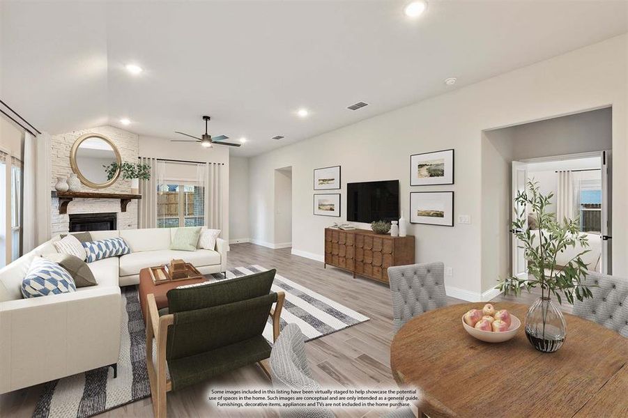 Furnished interior view inside a new home in Sonoma Verde, McLendon-Chisholm (Image 9).