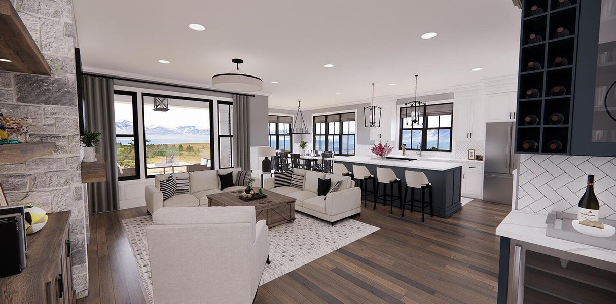 Furnished interior view inside a new home in , Lake Worth (Image 45).