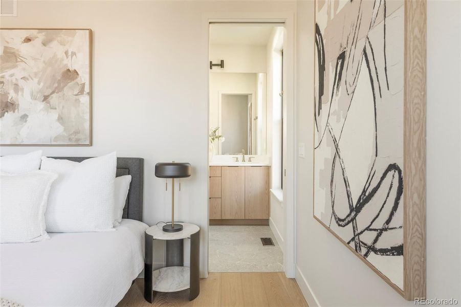 Furnished interior view inside a new home in , Denver (Image 14).