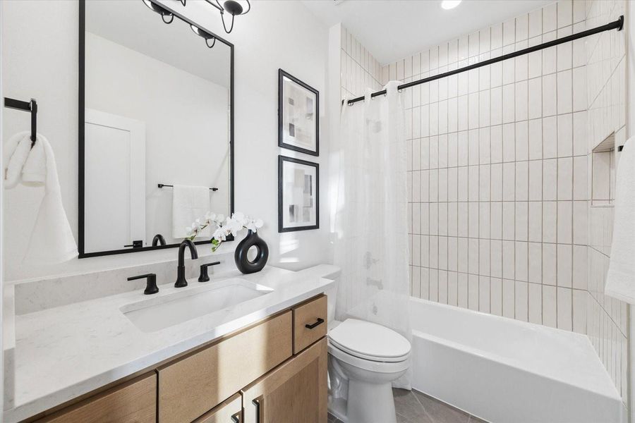 Furnished interior view inside a new home in , Houston (Image 16).