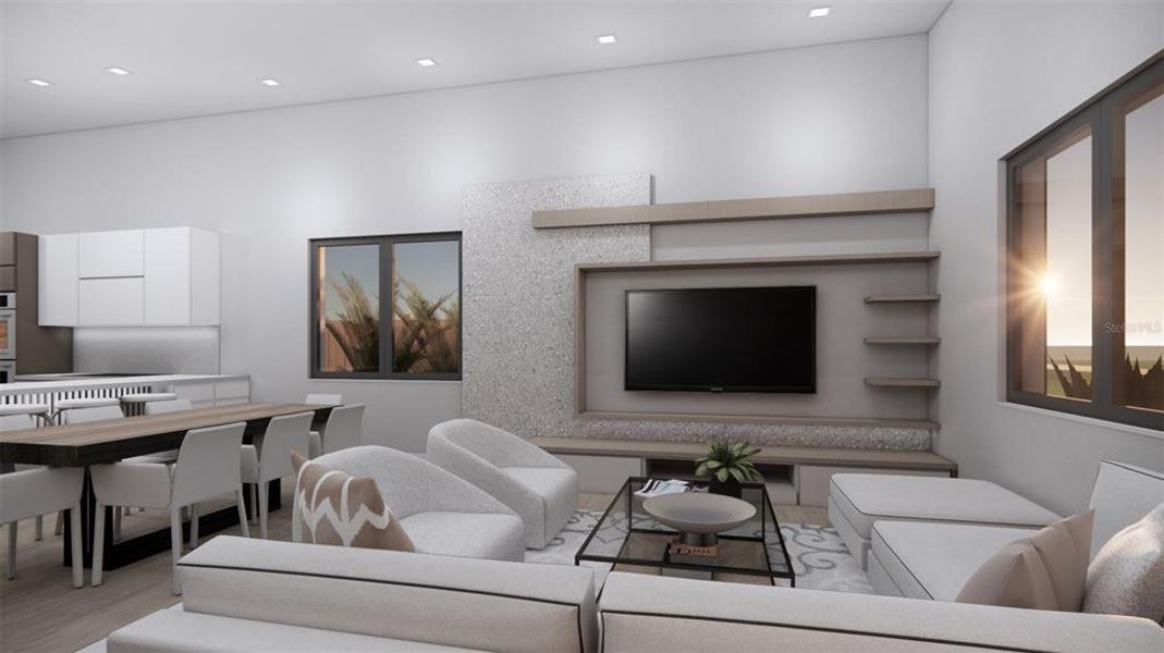 Furnished interior view inside a new home in , Sarasota (Image 8).