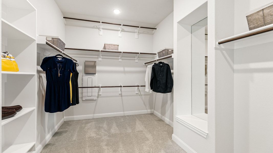 Representative furnished interior of a home built from the Tulane by DRB Homes in Creekhaven, Iowa Colony (Image 12).